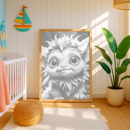 Sweet Monster from Fairytale Forest Dot Painting Kit childrens room art