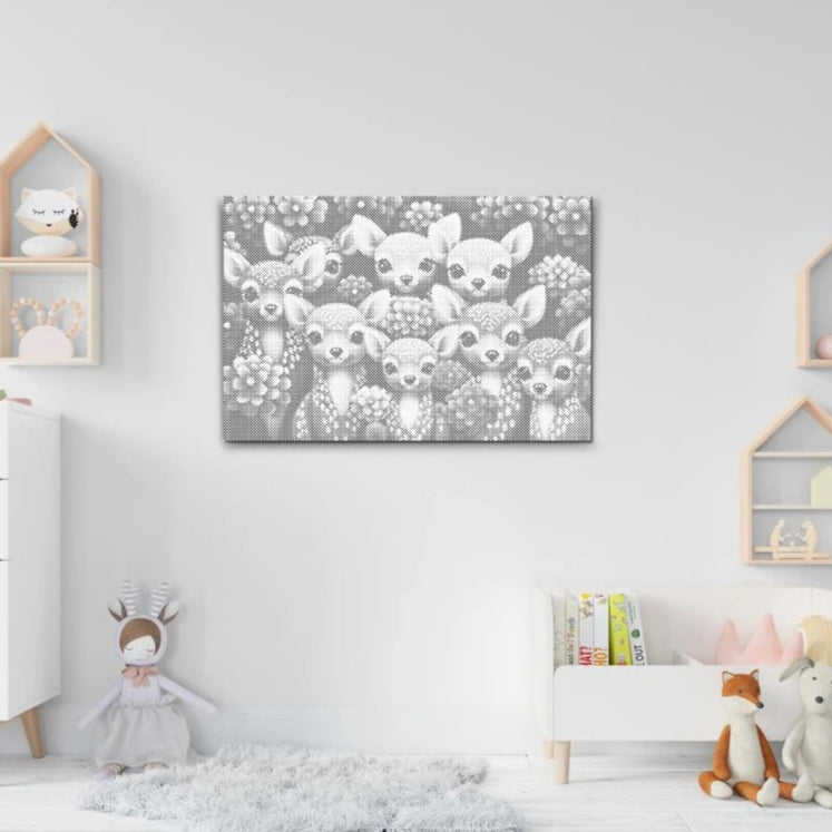 Stag Forest Edition | Dot Painting Kit finished dot painting artwork