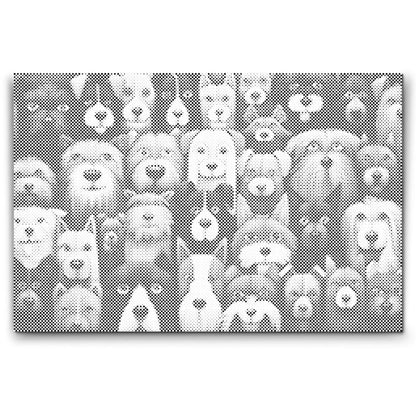Dogs, Dogs, Dogs Dot Painting Kit diy set