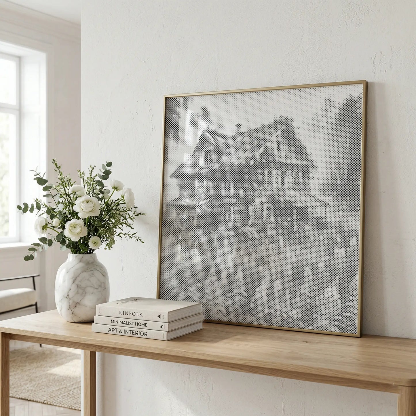Abandoned House | Dot Painting Kit scandi style
