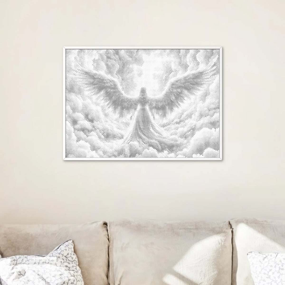 Angel Wings | Dot Painting Kit finished dot painting artwork