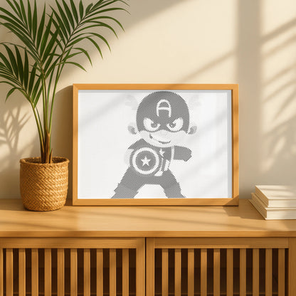 Captain America Hero | Dot Painting Kit