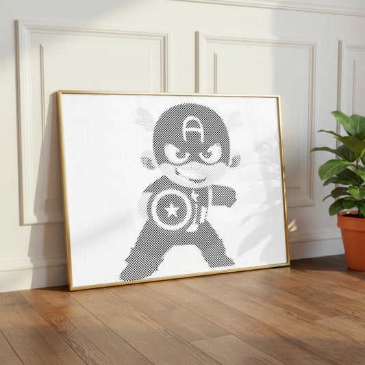 Captain America Hero | Dot Painting Kit