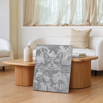 Cat on Holiday | Dot Painting Kit