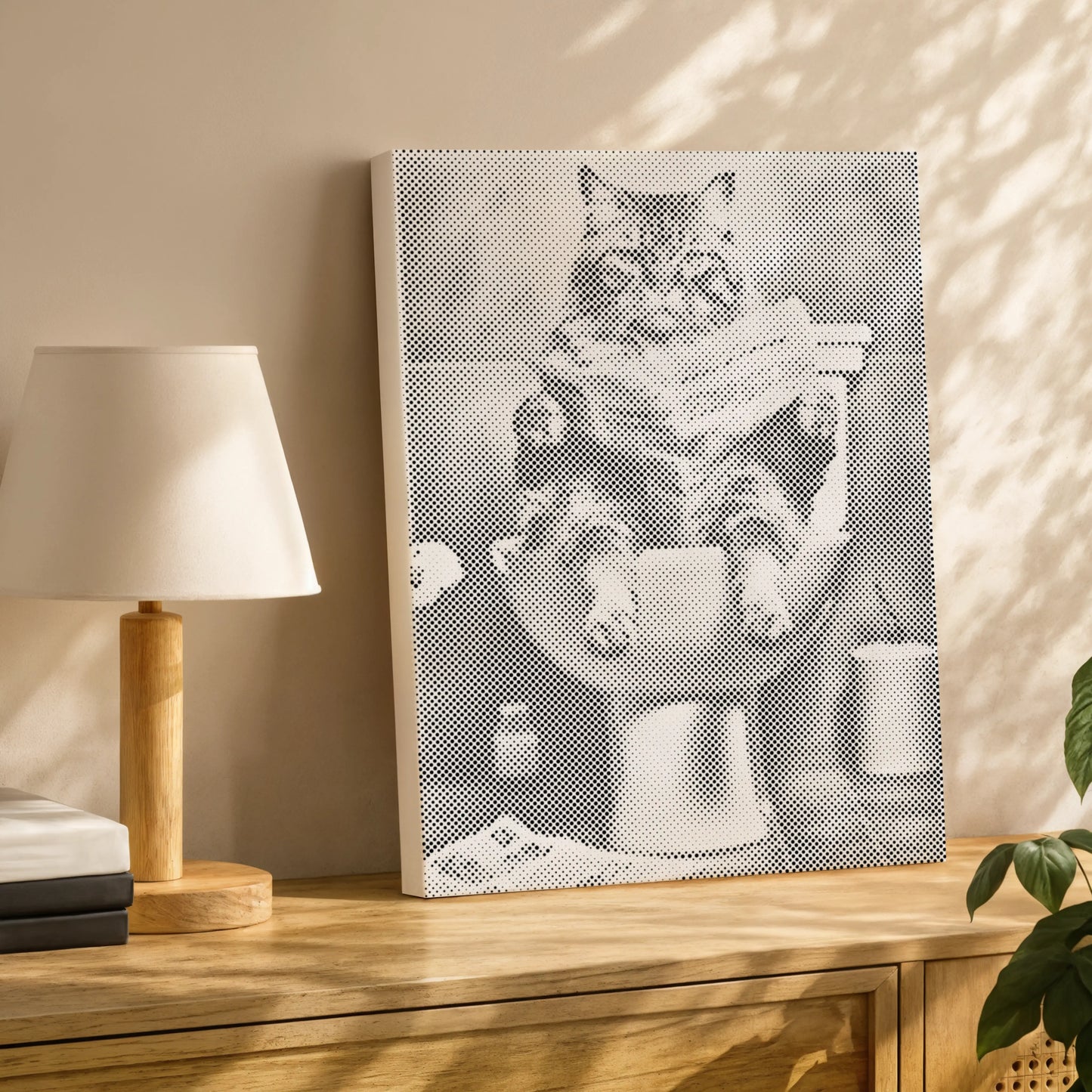Cat on the Toilet | Dot Painting Kit