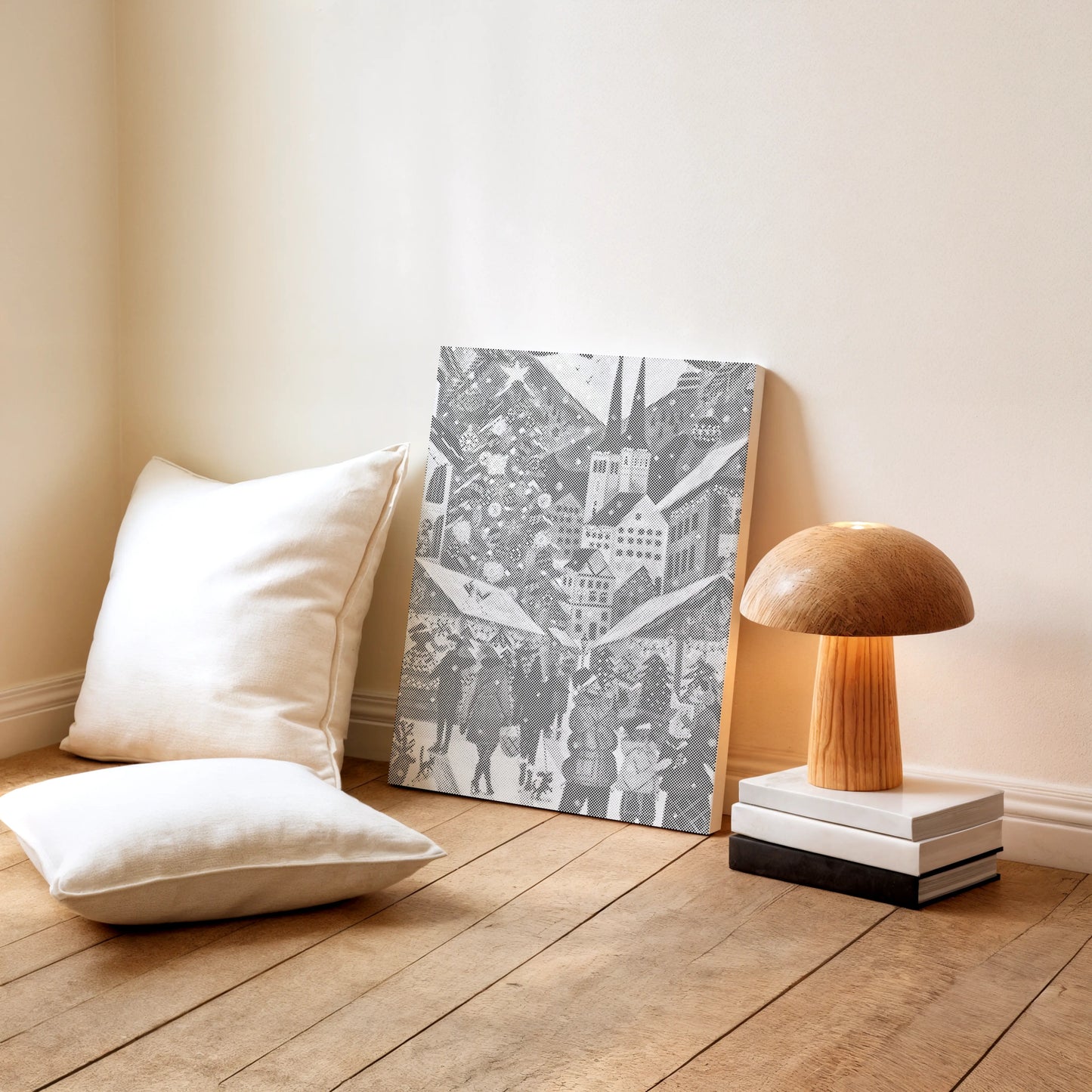 Christmas Market in the Mountains | Dot Painting Kit