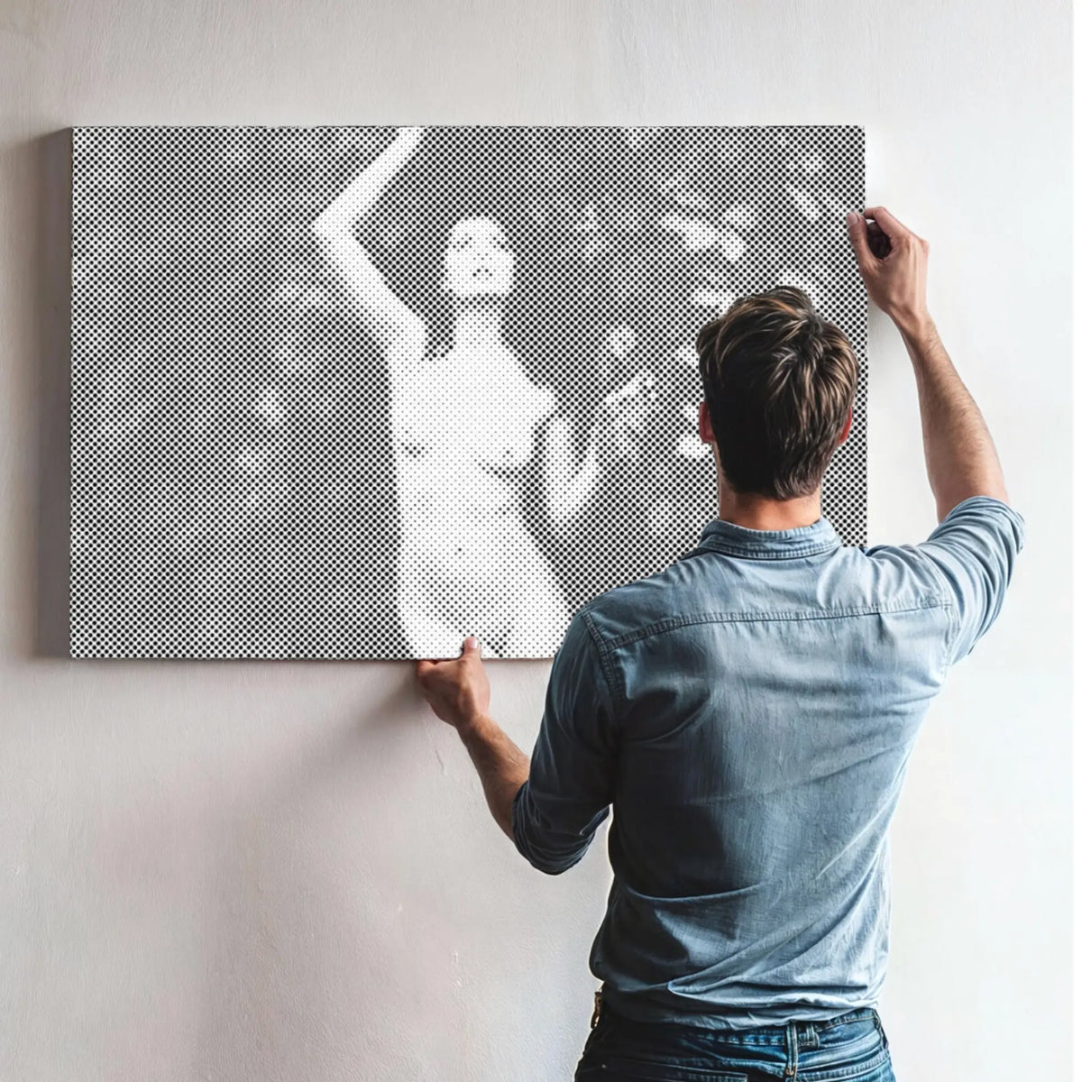 Woman in Nature | Dot Painting Kit finished dot painting artwork