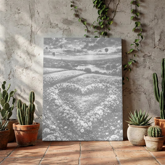 Floral Heart Garden | Dot Painting