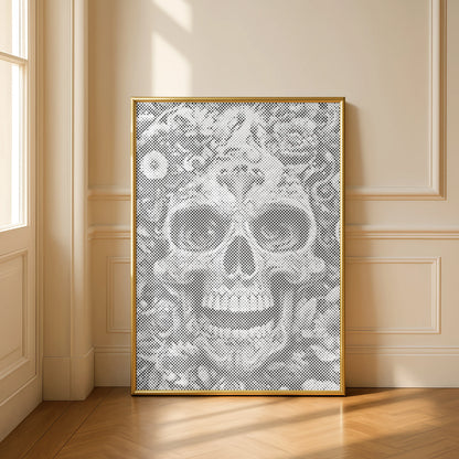 Floral Skull | Dot Painting Kit