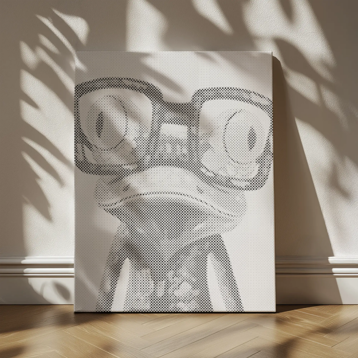 Frog with Glasses | Dot Painting Kit finished dot painting artwork