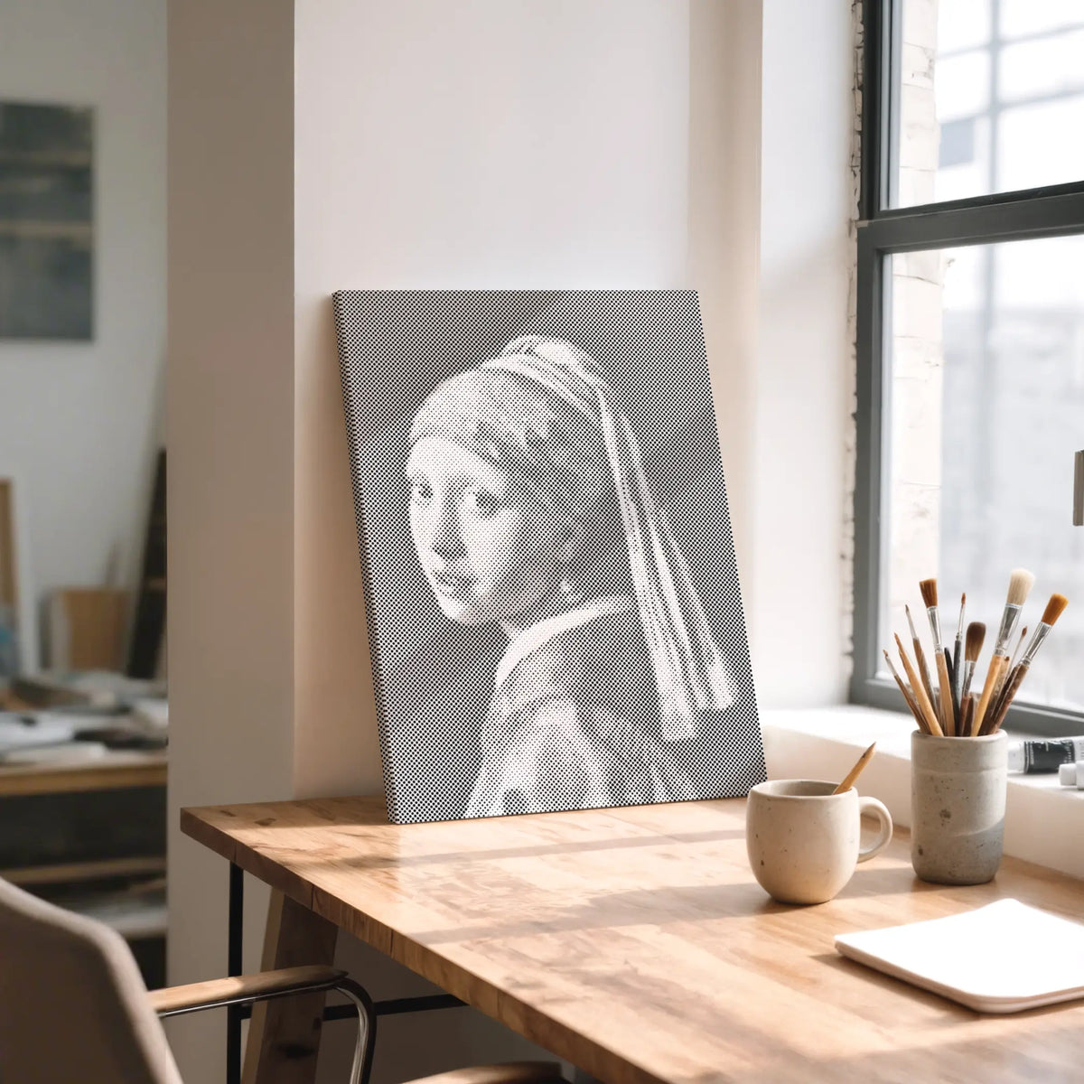 Girl with a Pearl Earring | Dot Painting Kit finished dot painting artwork