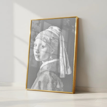 Dot Painting Girl Pearl Earring Kit | Paint by Dots

Framed artwork of a classical painting on a white wall