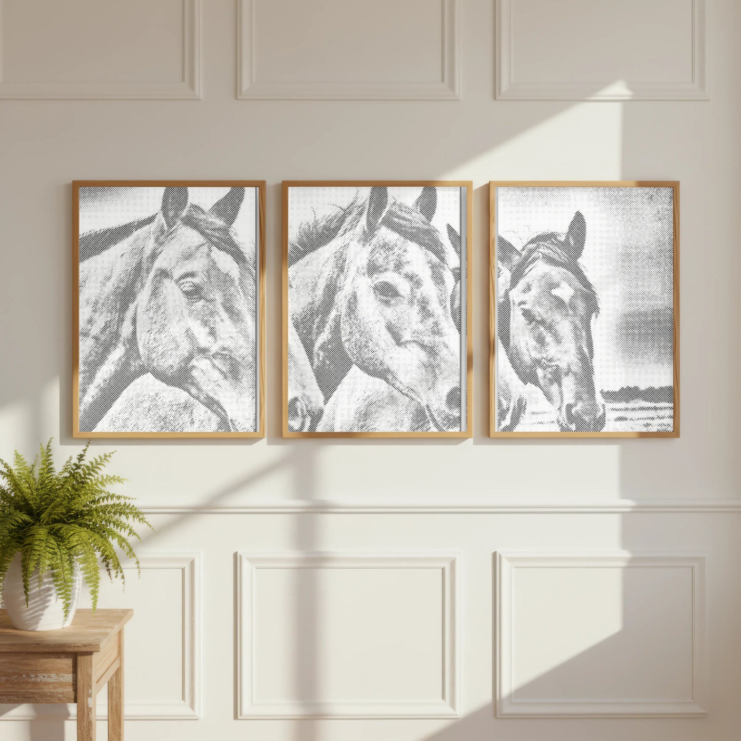 Horse Friends Triptych | Dot Painting Kit