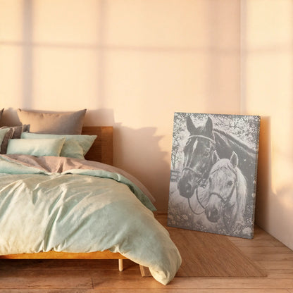 Horse Portrait Paired Companions | Dot Painting Kit