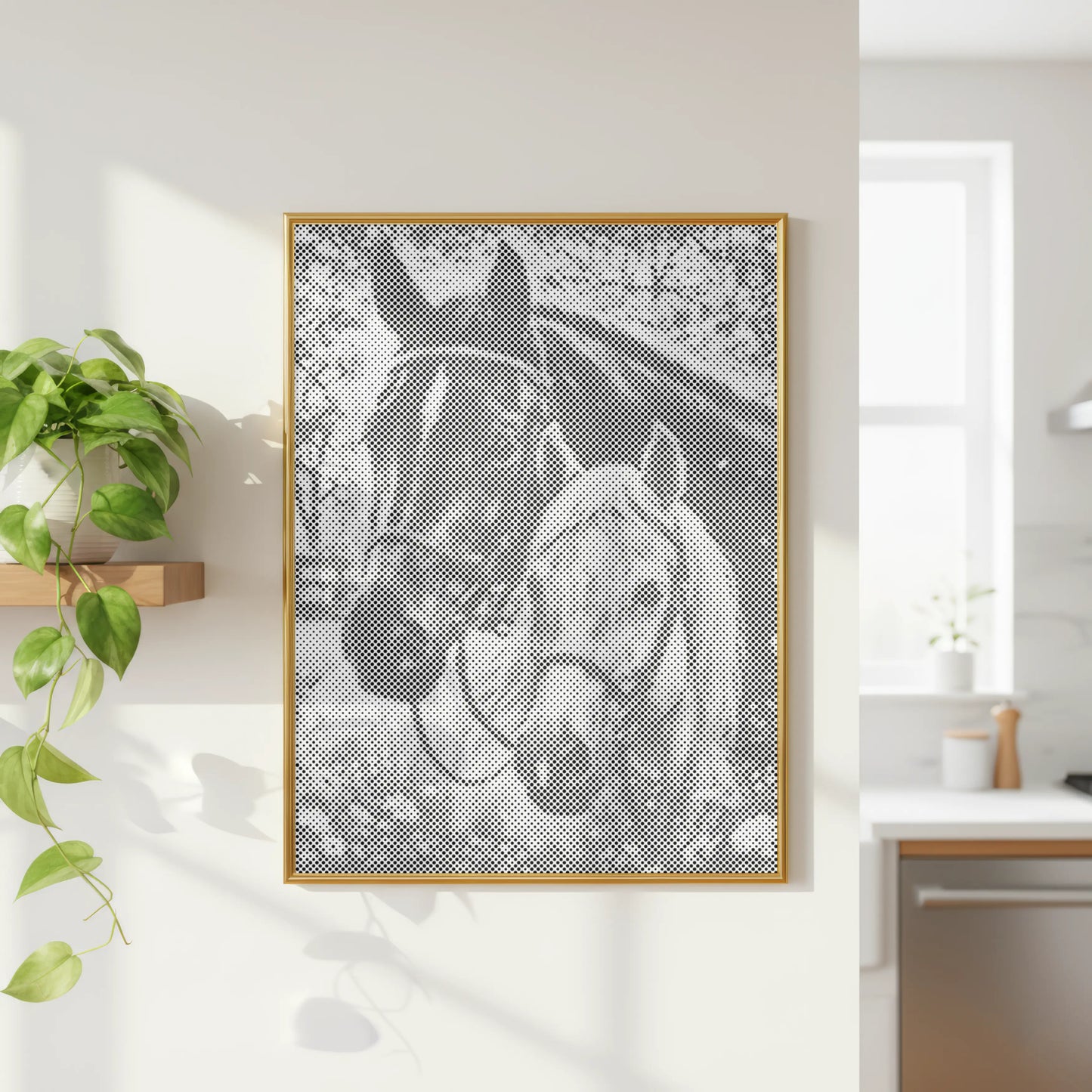 Horse Portrait Paired Companions | Dot Painting Kit