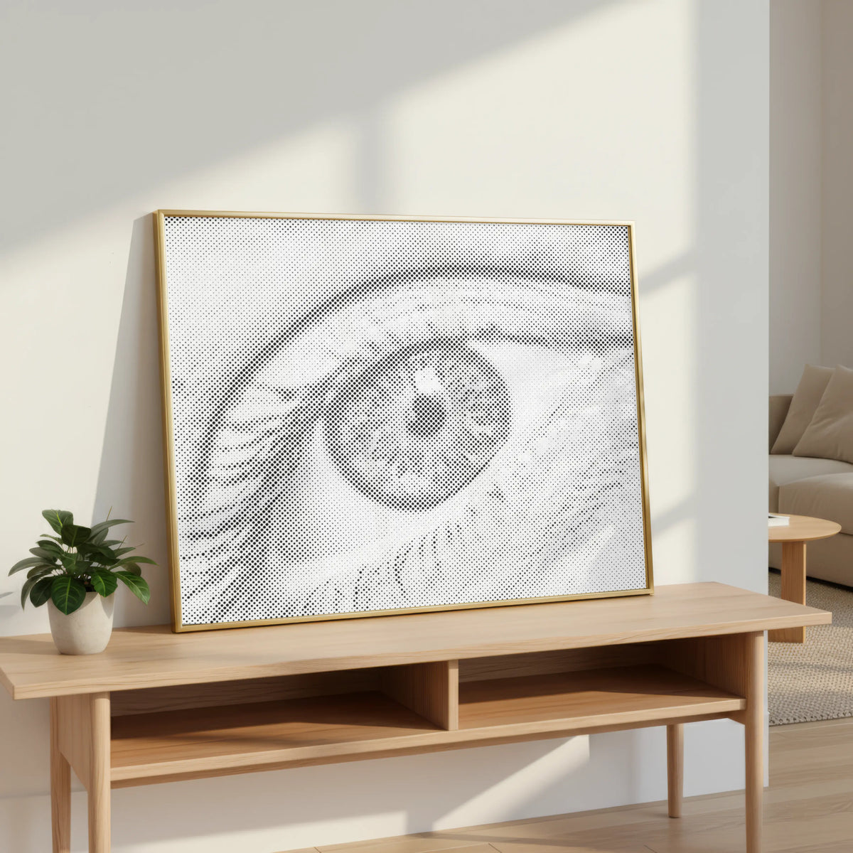 Human Eye | Dot Painting Kit finished dot painting artwork