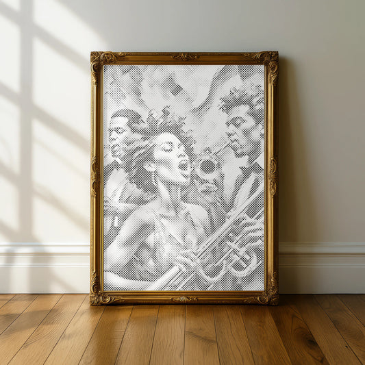 Jazz Singer Wall Art | Dot Painting Kit