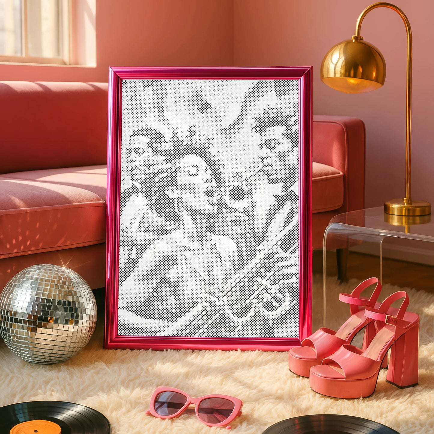 Jazz Singer Wall Art | Dot Painting Kit