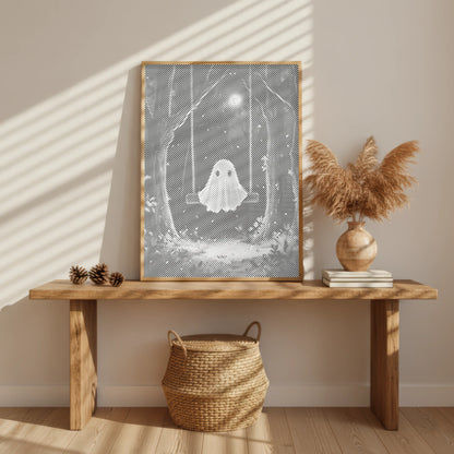 Little Ghost on a Swing | Dot Painting Kit