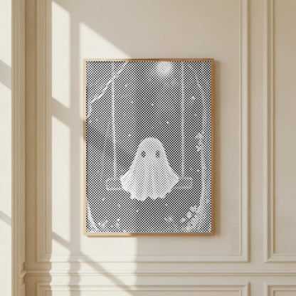 Little Ghost on a Swing | Dot Painting Kit