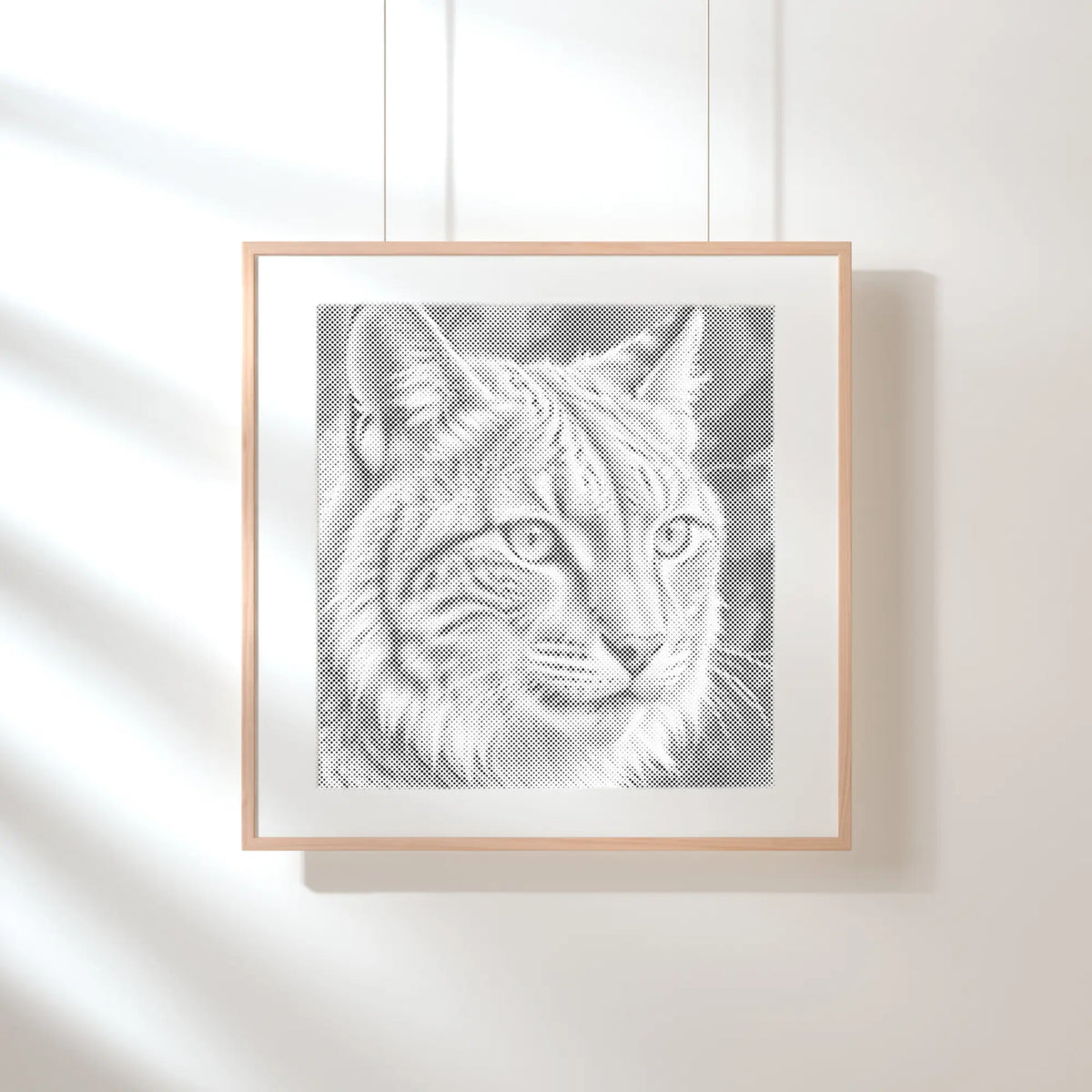 Lynx | Dot Painting Kit finished dot painting artwork