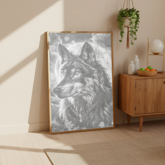 Moon Wolf | Dot Painting Kit