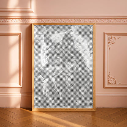 Moon Wolf | Dot Painting Kit