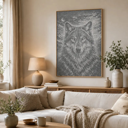 Moonlit Wolf| Dot Painting Kit
