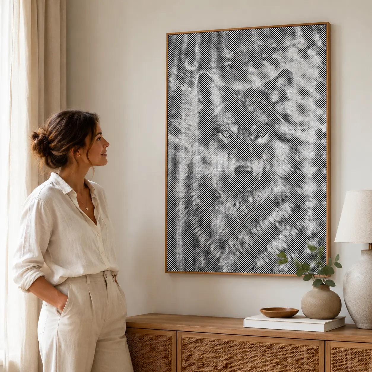 Moonlit Wolf| Dot Painting Kit