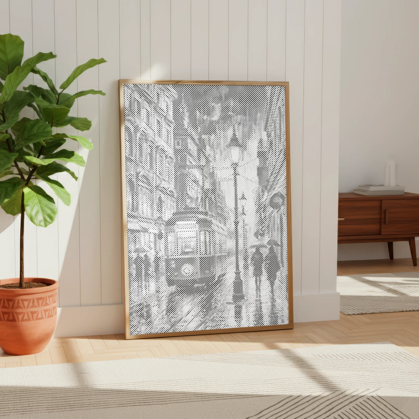 Night Tram in the Rain | Dot Painting Kit
