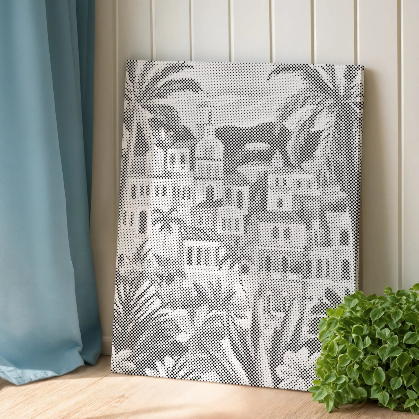 Mediterranean Palm City | Dot Painting Kit
