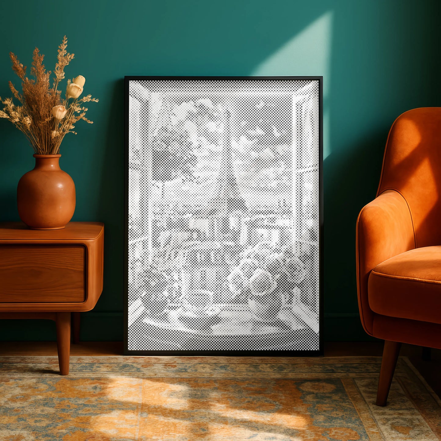 Paris Window View with Eiffel Tower | Dot Painting Kit