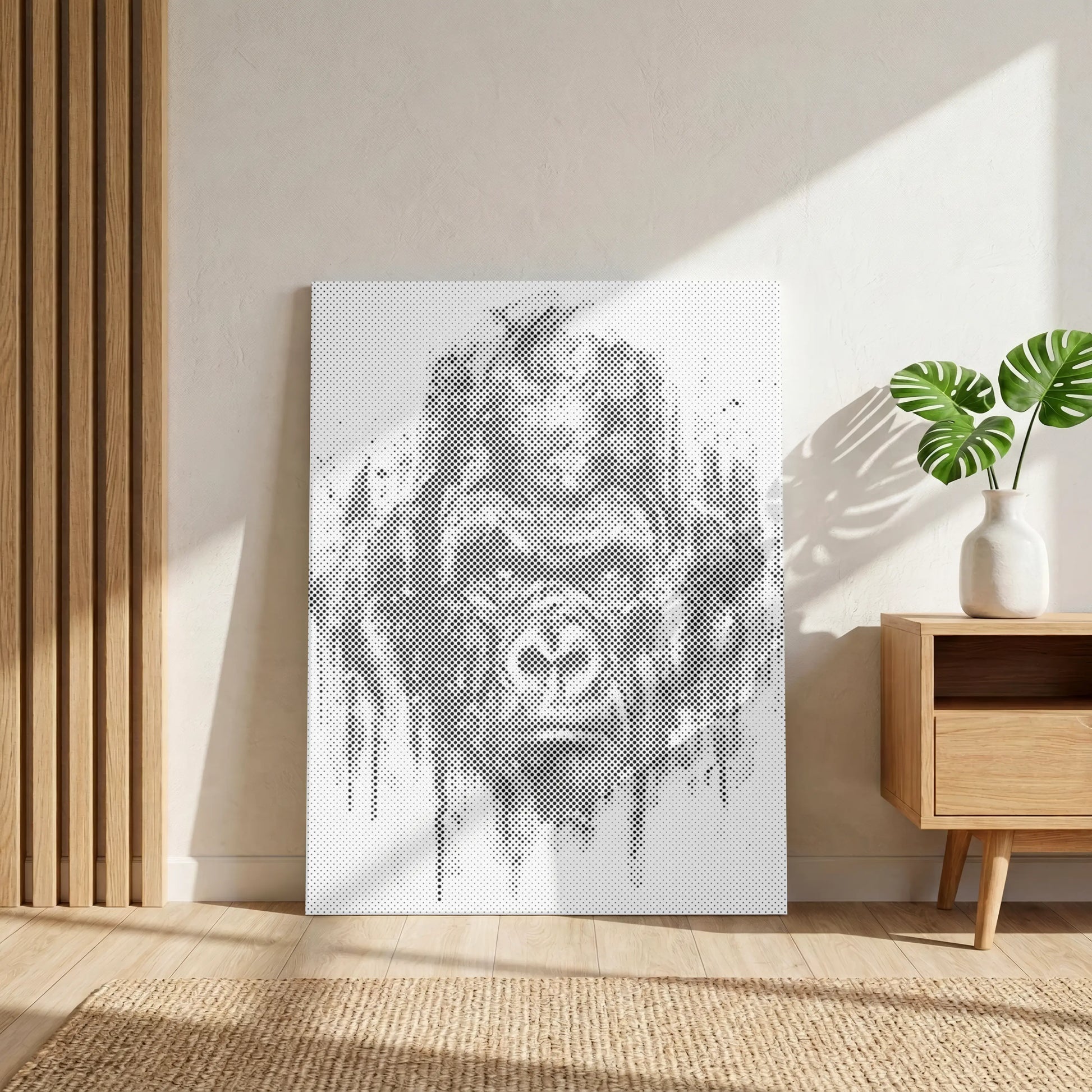 gorilla portrait dot painting kit on canvas