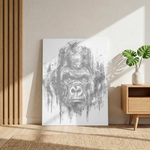 Wild Gaze Gorilla | Dot Painting Kit
