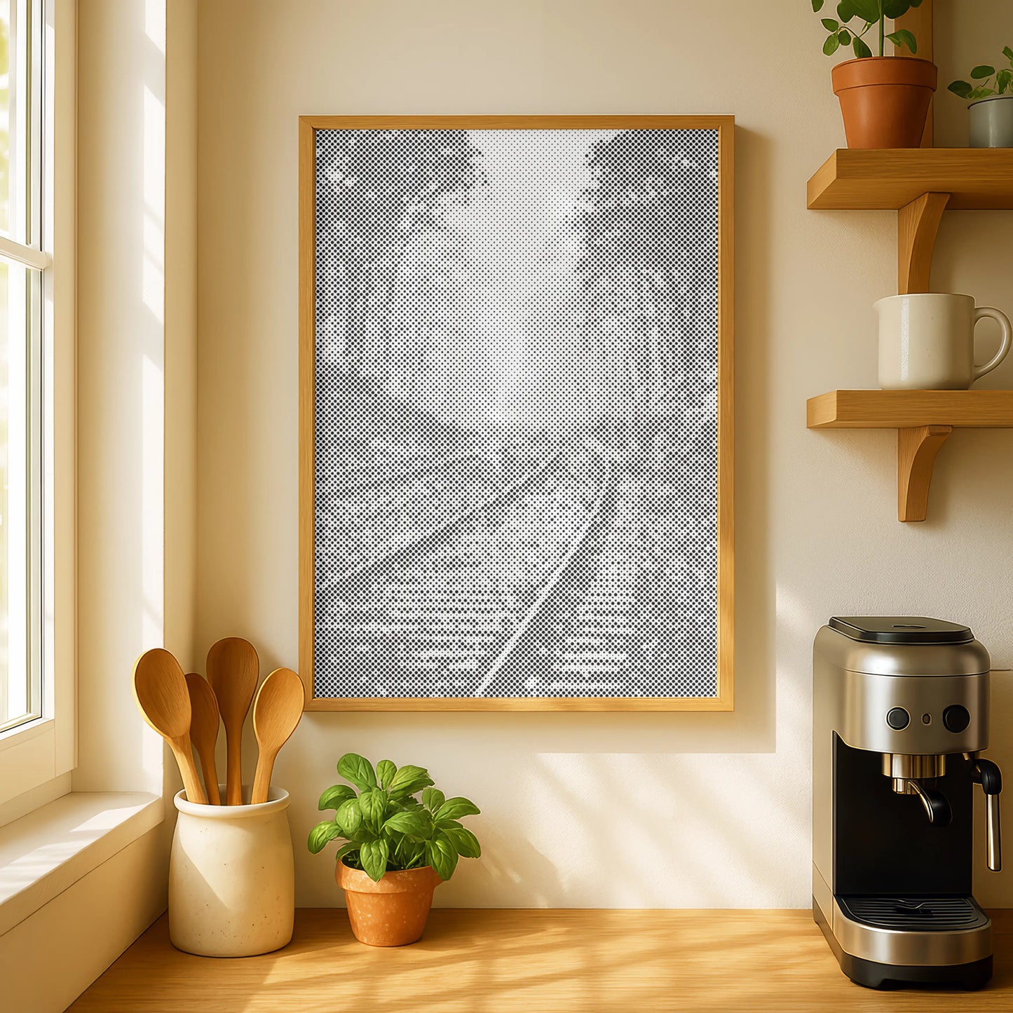 Railway Tracks in a Foggy Forest | Dot Painting Kit