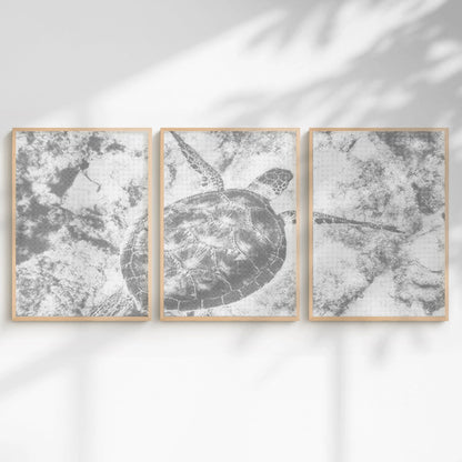 Sea Turtle Ocean Multi Panel | Dot Painting Kit