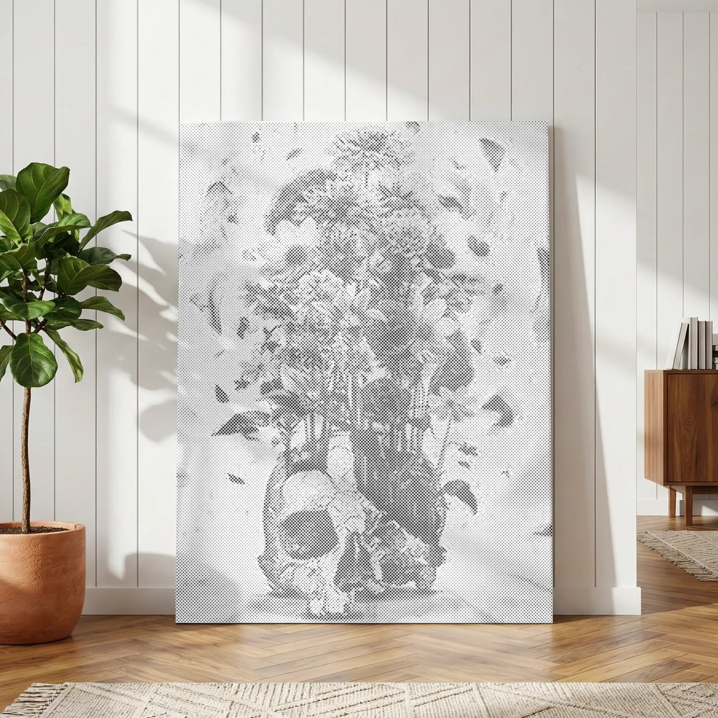 Skull Vase Floral Still Life | Dot Painting Kit