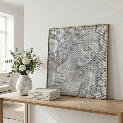 Sleeping Beauty in a Sea of Roses | Dot Painting Kit