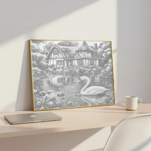Swan at the Lake | Dot Painting Kit