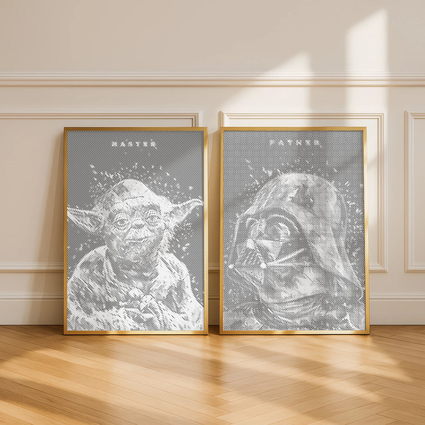 star wars yoda and darth vader dot painting kits