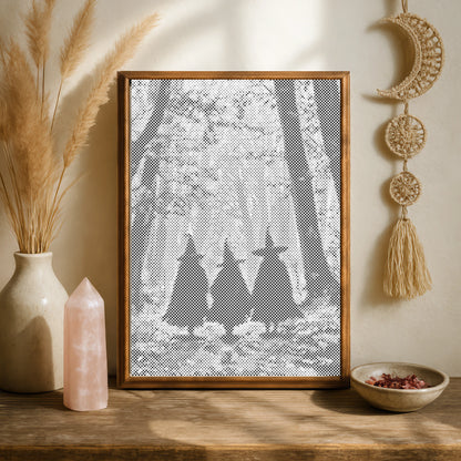 Three Witches in the Forest | Dot Painting Kit