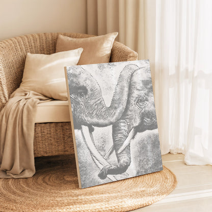 Two Elephants with Intertwined Trunks | Dot Painting Kit