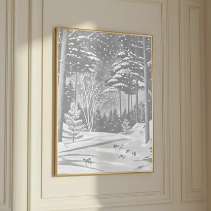 Winter Forest in Snow | Dot Painting Kit