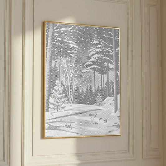 Winter Forest in Snow | Dot Painting Kit