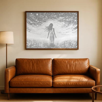 Woman in a Night Sky Light Field | Dot Painting Kit