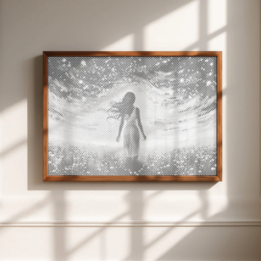 Woman in a Night Sky Light Field | Dot Painting Kit