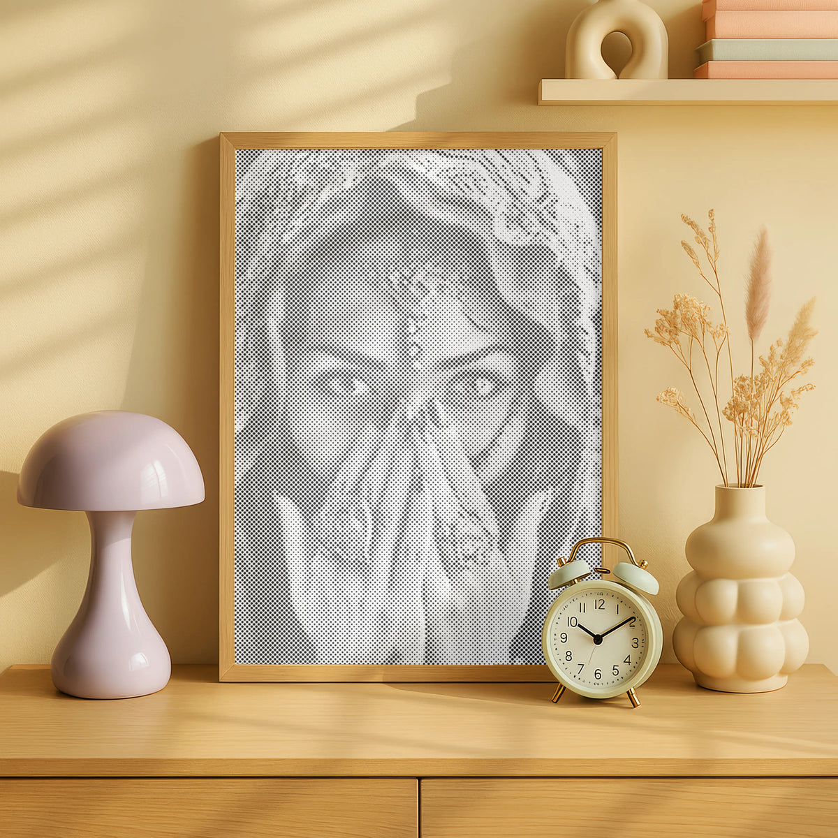 Woman with Veil | Dot Painting Kit finished dot painting artwork