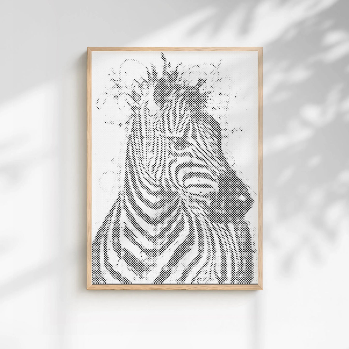 Modern Zebra Wall Art | Dot Painting Kit