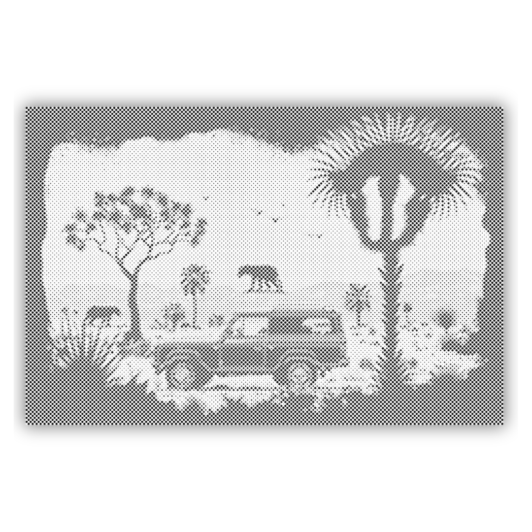 Adventure in the Wilderness | Dot Painting Kit finished dot painting artwork