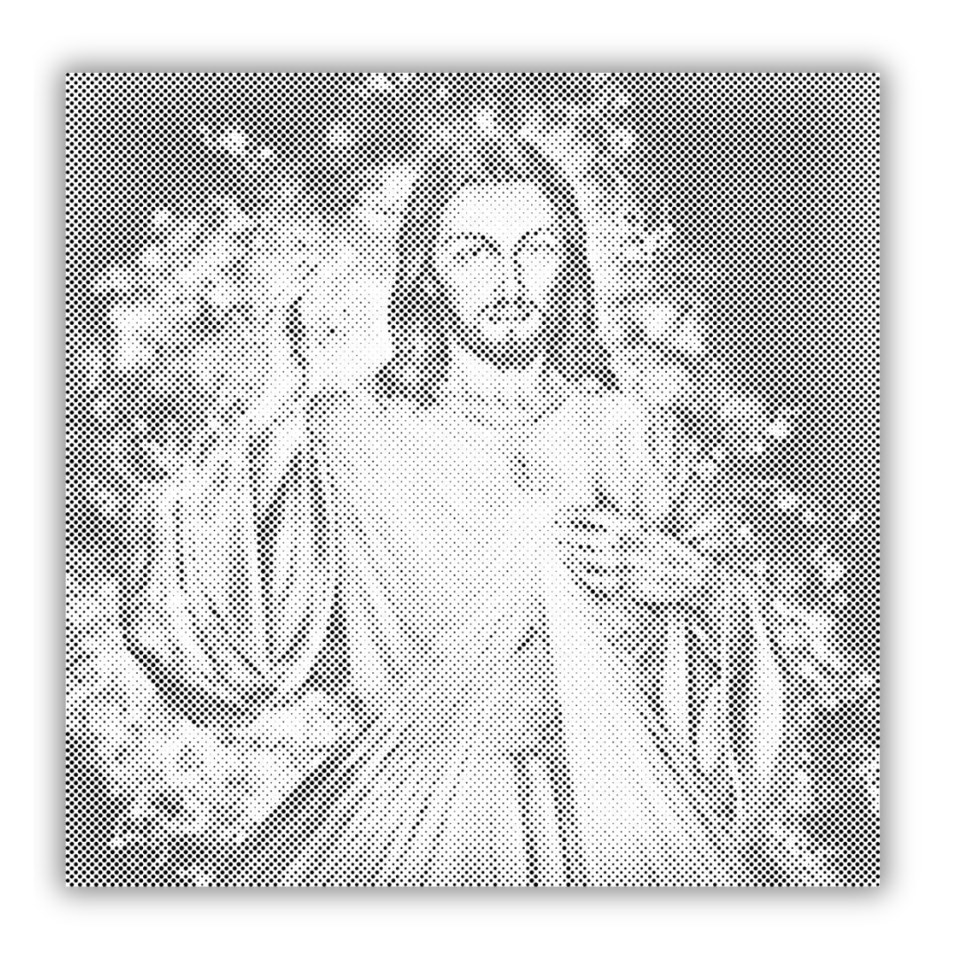 Jesus: The Sequel | Dot Painting Kit finished dot painting artwork